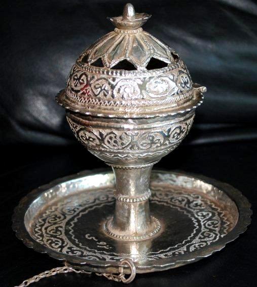 Antique Omani silver Incenseburner